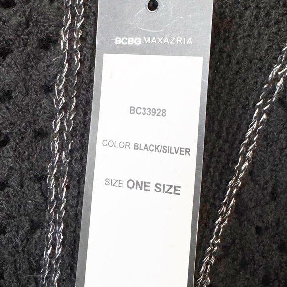 BCBG MaxAzria Black Poncho Sweater - Picture 8 of 12